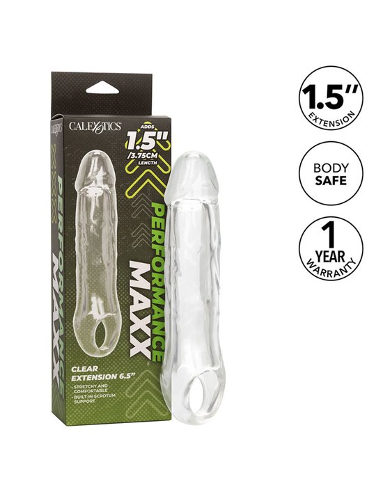 Calexotics Performance Maxx - Dildo Cavo Estensore Pene 21 Cm Trasparente