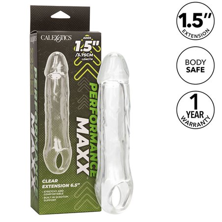 Calexotics Performance Maxx - Dildo Cavo Estensore Pene 21 Cm Trasparente