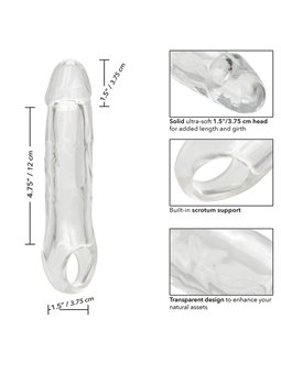 Calexotics Performance Maxx - Dildo Cavo Estensore Pene 21 Cm Trasparente