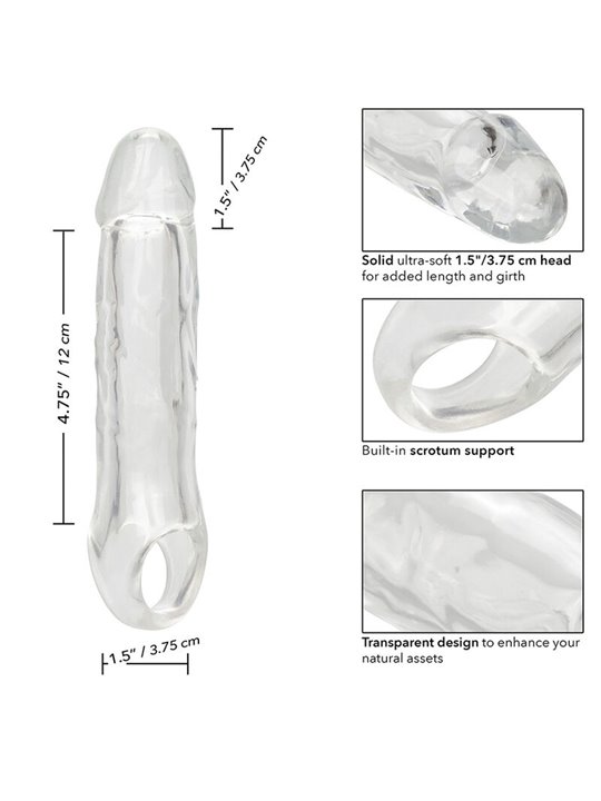 Calexotics Performance Maxx - Dildo Cavo Estensore Pene 21 Cm Trasparente