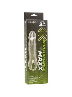 Calexotics Performance Maxx - Dildo Cavo Estensore Pene 23,5 Cm Trasparente