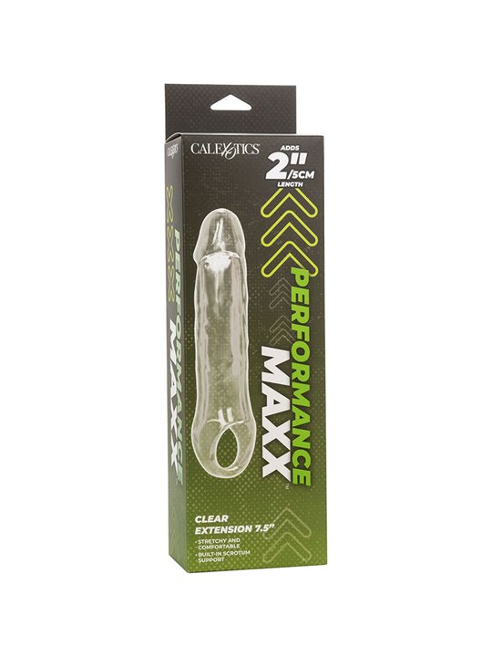 Calexotics Performance Maxx - Dildo Cavo Estensore Pene 23,5 Cm Trasparente