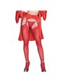 Chilirose CR 4312 - Calze 30 Den con Reggicalze Incorporato Taglia S/M Rosso