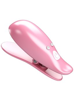 Pretty Love - Leaf Vibrating Nipple Clamps Pink