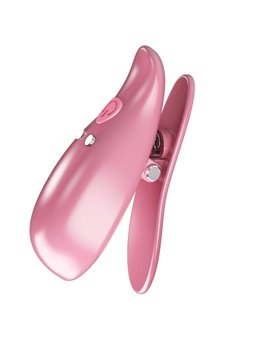 Pretty Love Leaf - Pinze Vibranti per Capezzoli 10 Funzioni - Colore Rosa