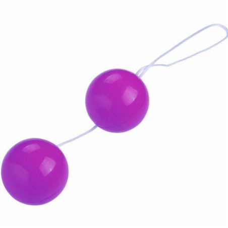 Baile Twins Ball - Palline Anali e Vaginali in Silicone Viola