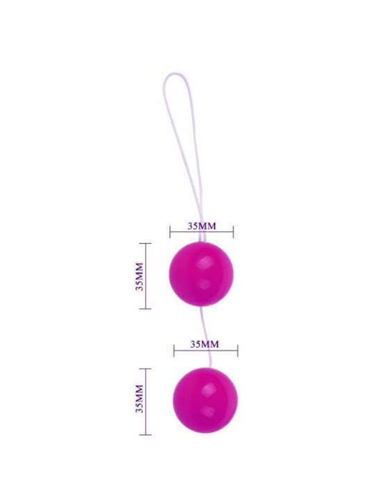Baile Twins Ball - Palline Anali e Vaginali in Silicone Viola