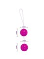 Baile Twins Ball - Palline Anali e Vaginali in Silicone Viola