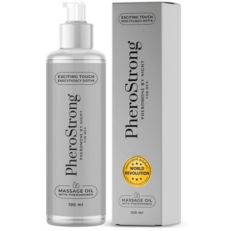 Pherostrong - Pheromone by Night - Olio da Massaggio ai Feromoni per Uomo 100 ML