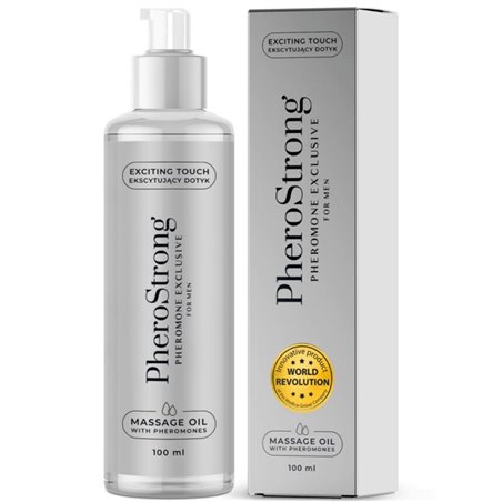 Pherostrong - Pheromone Exclusive - Olio da Massaggio ai Feromoni per Uomo 100 ML