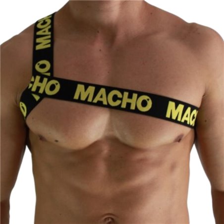 Macho - Pettorina Romana Elastica Taglia L/XL Giallo