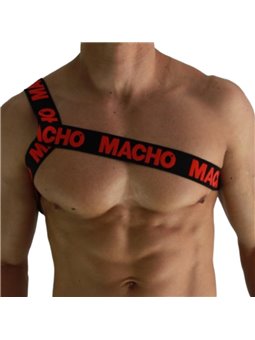 Macho - Pettorina Romana Elastica Taglia L/XL Rosso