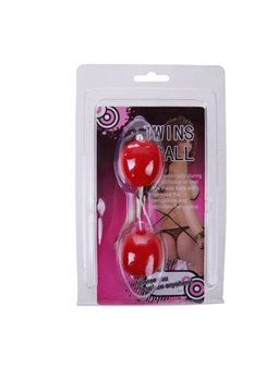 Baile Twins Ball - Palline di Kegel in Silicone Rosa