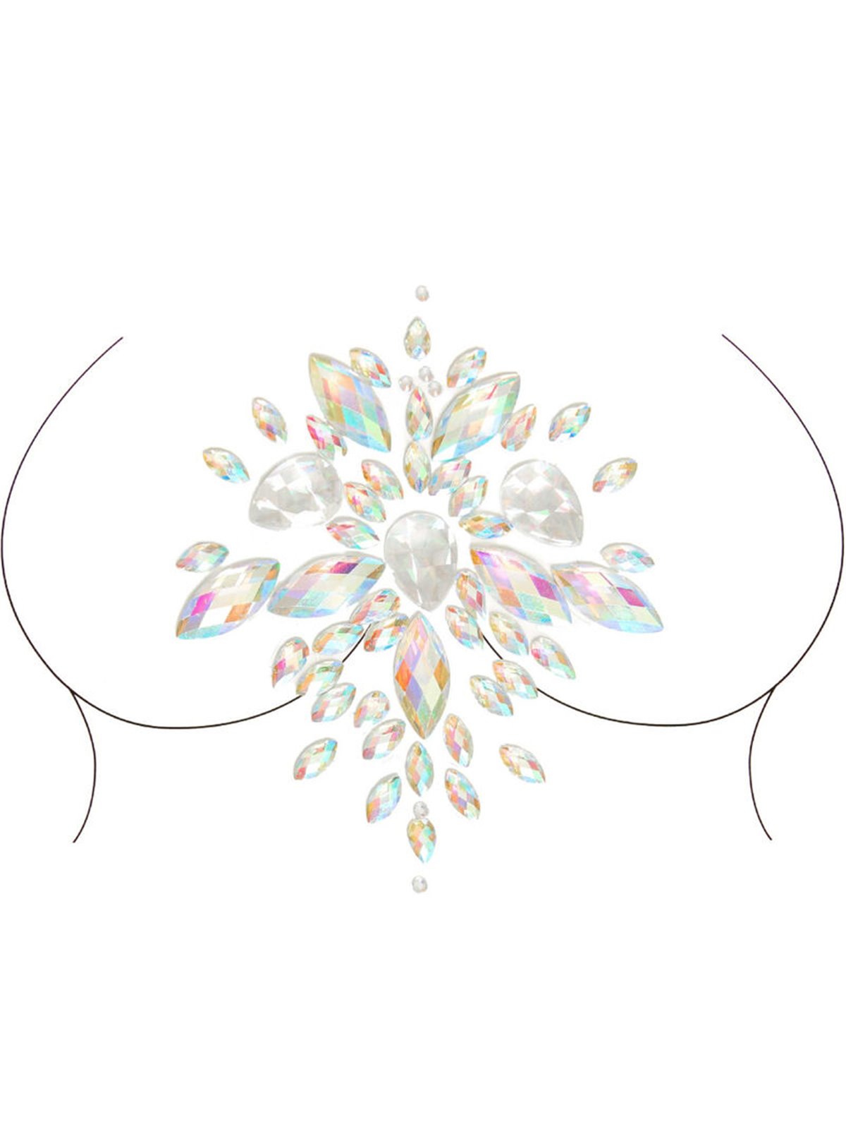 Leg Avenue Celestial Body Jewels - Gioiello Adesivo Iridescente per il Corpo