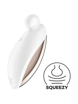 Satisfyer Spot On 2 - Vibratore Massaggiatore Clitoridale Bianco Lucido