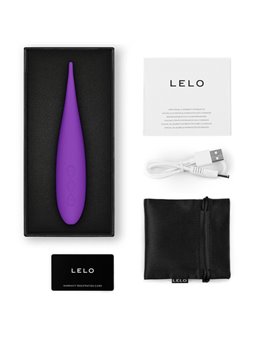 Lelo Dot Travel - Vibratore Stimolatore Clitoridale Viola con Punta Flessibile