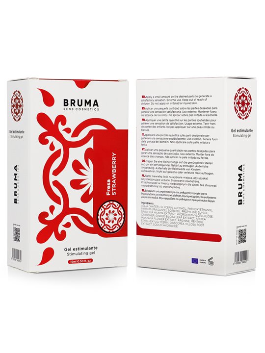 Bruma - Gel Intimo Stimolante Gusto Fragola 15 ML