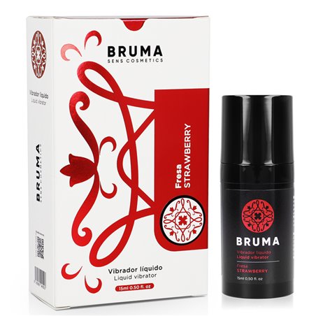Bruma - Vibratore Liquido Ultra Scorrevole Aroma Fragola 15 ML