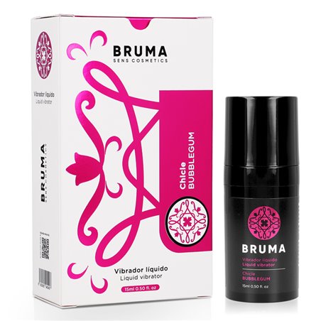 Bruma - Vibratore Liquido Ultra Scorrevole Aroma Bubblegum 15 ML