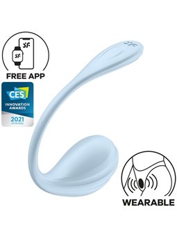 Satisfyer Smooth Petal - Stimolatore Punto G Azzurro con App Gratuita