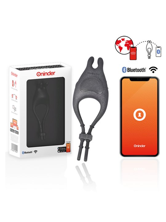 Oninder Pampa - Anello Fallico Regolabile con Vibrazione e Stimolatore Rabbit