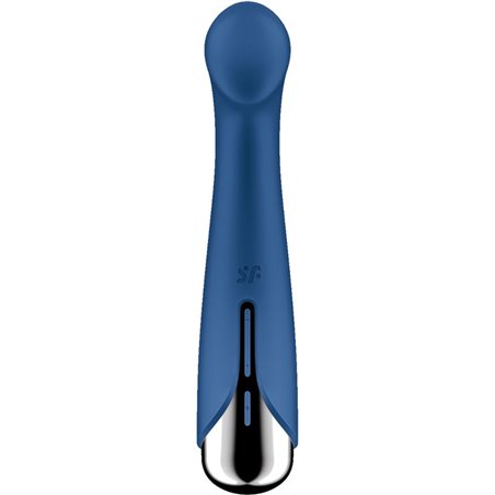 Satisfyer Spinning G-Sport 1 - Vibratore Blu in Silicone con Testa Rotante