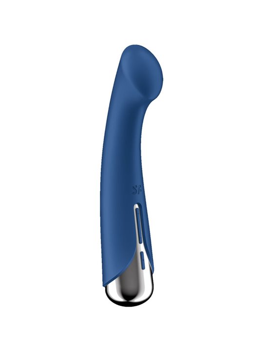 Satisfyer Spinning G-Sport 1 - Vibratore Blu in Silicone con Testa Rotante