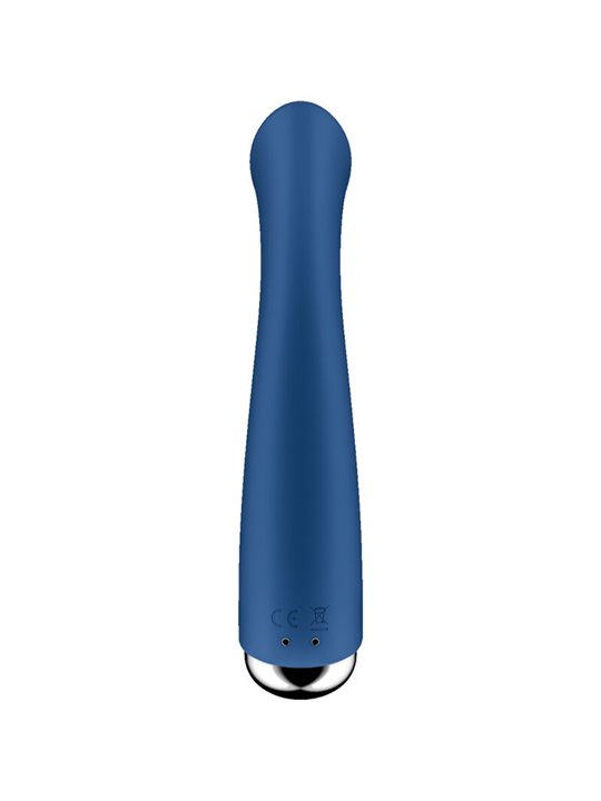 Satisfyer Spinning G-Sport 1 - Vibratore Blu in Silicone con Testa Rotante