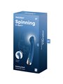 Satisfyer Spinning G-Sport 1 - Vibratore Blu in Silicone con Testa Rotante