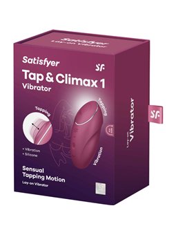 Satisfyer - Tap & Climax 1 Lay-On Vibrator Red