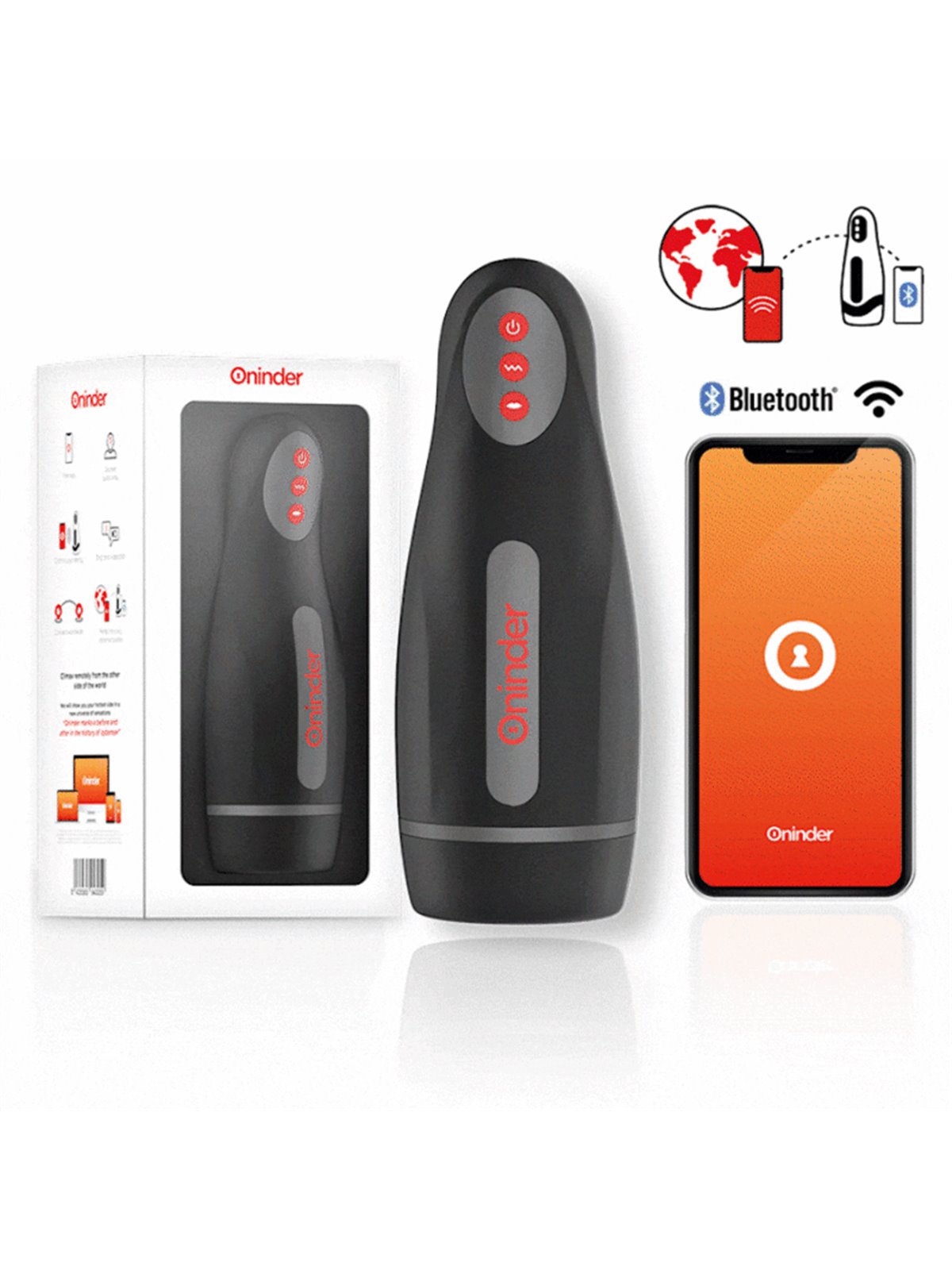 Oninder - Seoul Rechargeable Male Masturbator 10 Speed - Free App