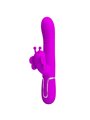 Pretty Love - Vibratore Rabbit Multifunzione in Silicone 4 in 1 Fucsia