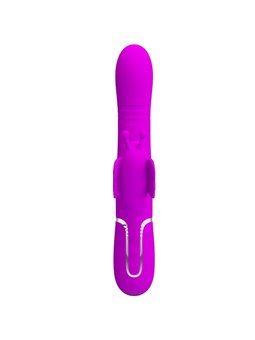 Pretty Love - Vibratore Rabbit Multifunzione in Silicone 4 in 1 Fucsia
