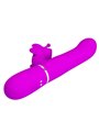 Pretty Love - Vibratore Rabbit Multifunzione in Silicone 4 in 1 Fucsia