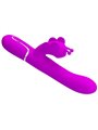 Pretty Love - Vibratore Rabbit Multifunzione in Silicone 4 in 1 Fucsia