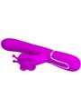 Pretty Love - Vibratore Rabbit Multifunzione in Silicone 4 in 1 Fucsia