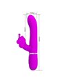Pretty Love - Vibratore Rabbit Multifunzione in Silicone 4 in 1 Fucsia