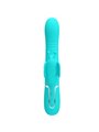Pretty Love - Multifunction Rabbit Vibrator 4 In 1 Butterfly Aqua Green
