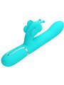Pretty Love - Multifunction Rabbit Vibrator 4 In 1 Butterfly Aqua Green