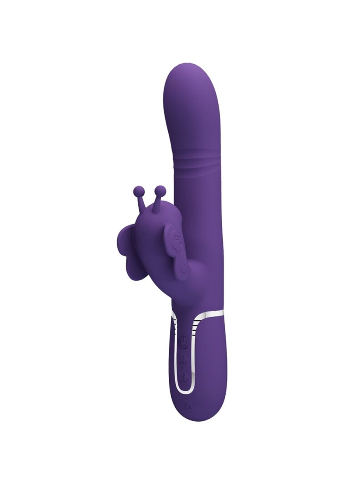 Pretty Love - Vibratore Rabbit Multifunzione in Silicone 4 in 1 Viola