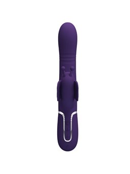 Pretty Love - Vibratore Rabbit Multifunzione in Silicone 4 in 1 Viola