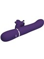 Pretty Love - Vibratore Rabbit Multifunzione in Silicone 4 in 1 Viola
