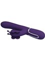 Pretty Love - Vibratore Rabbit Multifunzione in Silicone 4 in 1 Viola