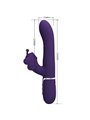Pretty Love - Vibratore Rabbit Multifunzione in Silicone 4 in 1 Viola