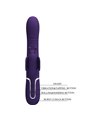 Pretty Love - Vibratore Rabbit Multifunzione in Silicone 4 in 1 Viola