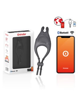 Oninder Pampa - Anello Fallico Regolabile con Vibrazione e Stimolatore Rabbit