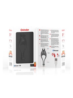 Oninder Pampa - Anello Fallico Regolabile con Vibrazione e Stimolatore Rabbit