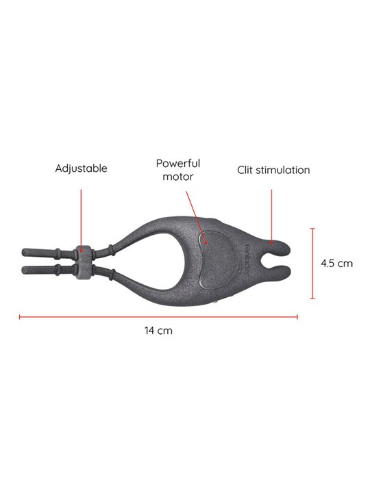 Oninder Pampa - Anello Fallico Regolabile con Vibrazione e Stimolatore Rabbit