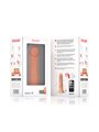 Oninder Bogotà - Dildo Vibratore Medio 9 Vel. Beige 20 Cm con App Gratuita