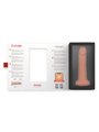 Oninder Bogotà - Dildo Vibratore Medio 9 Vel. Beige 20 Cm con App Gratuita